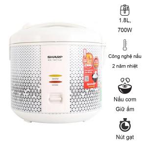 Nồi cơm điện Sharp 1.8 lít KS-181TJV