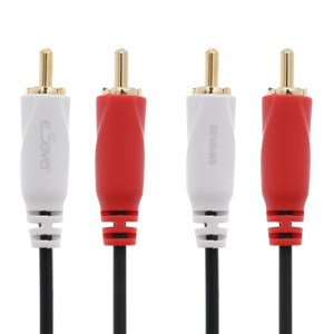 Cáp Audio 2RCA 2m eSaver DS148-WB Đen 