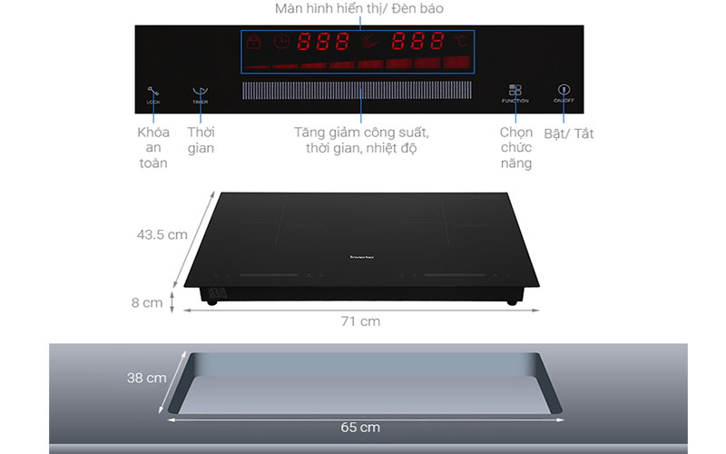 Bếp điện từ hồng ngoại Junger CEJ-203-IF
