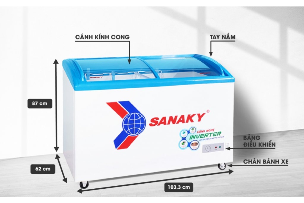 Tủ Đông Sanaky Inverter 280 lít VH-3899K3