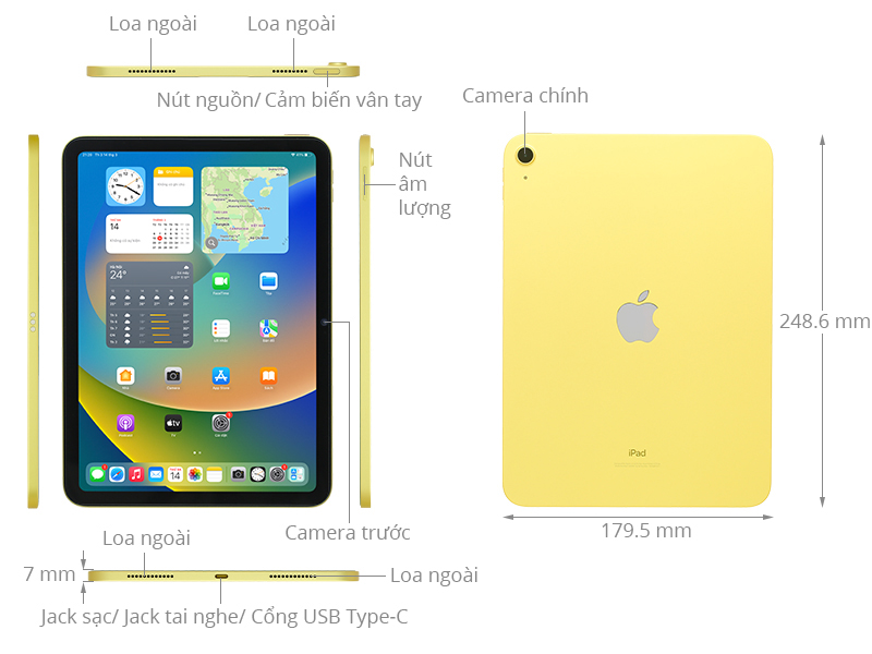 Máy tính bảng iPad 10 WiFi 64GB 