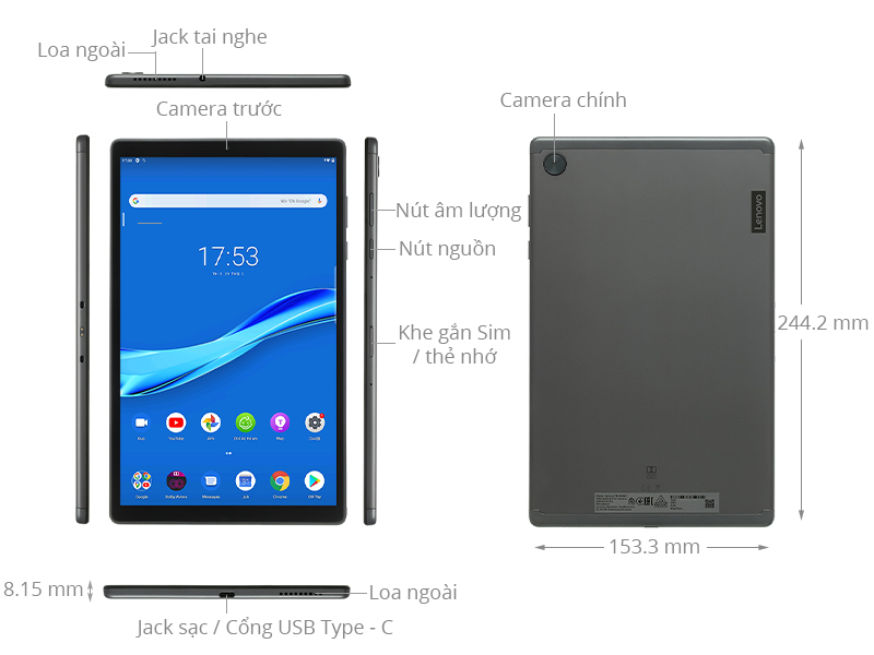 Máy tính bảng Lenovo Tab M10 - FHD Plus