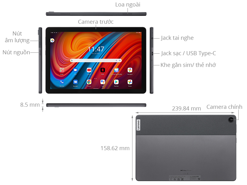 Máy tính bảng Lenovo Tab M10 (Gen 3) 3GB/32GB