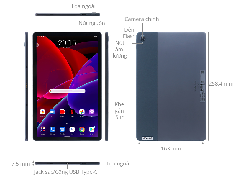 Máy tính bảng Lenovo Tab P11 Plus 