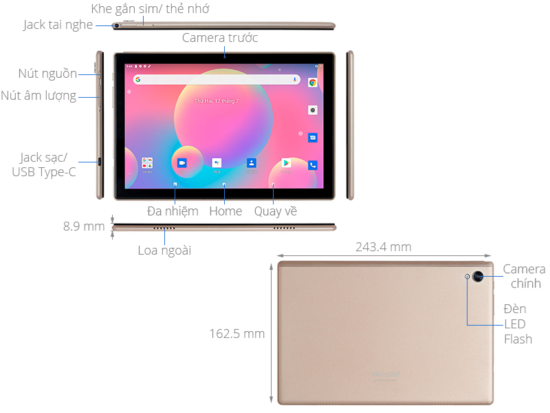 Máy tính bảng Masstel Tab 10.1" Pro