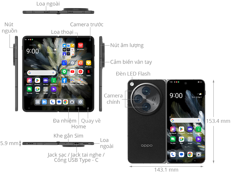 Điện thoại OPPO Find N3 5G