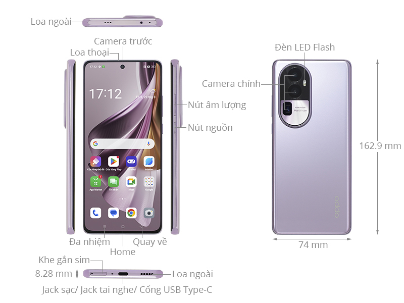 Điện thoại OPPO Reno10 Pro+ 5G 