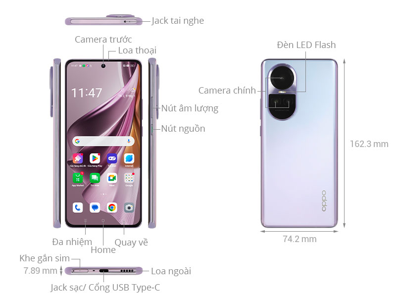 Điện thoại OPPO Reno10 Pro 5G