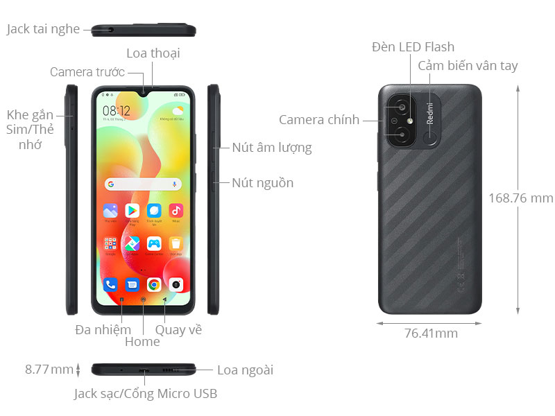 Điện thoại Xiaomi Redmi 12C 64GB 