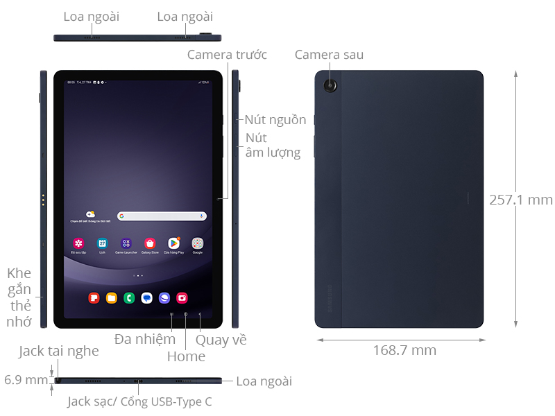 Máy tính bảng Samsung Galaxy Tab A9+ WiFi 