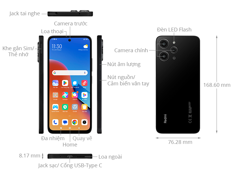 Điện thoại Xiaomi Redmi 12 8GB